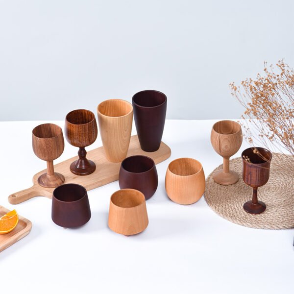 Eco-Friendly Wooden Cup – Modern Minimalist Style