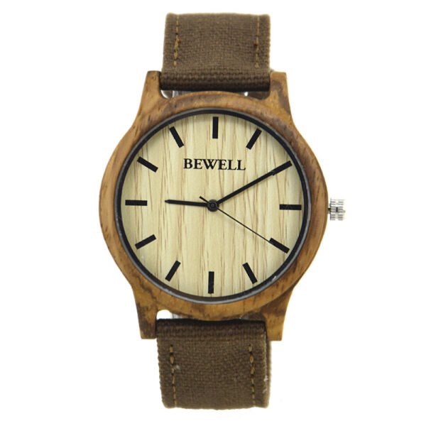 Natural Sandalwood Quartz Watch – Eco-Chic Style
