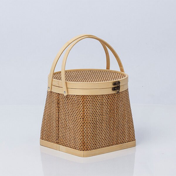 Bamboo Dumplings Wrapped In Bamboo Basket